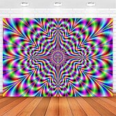 cheap Trippy Tapestries-3D Vortex Hanging Tapestry Dazzling Optical Illusion Wall Art Large Tapestry Mural Decor Photograph Backdrop Blanket Curtain Home Bedroom Living Room Decoration