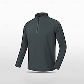 tanie Męskie elitarnie bluzy i swetry-Męskie Bluza z zamkiem błyskawicznym Czarny Niebieski Jasnoszary Ciemnoszary Wysoki Równina Zamek Sport i turystyka Codzienny Sport Trening Obuwie sportowe Lato Wiosna Odzież Bluzy z kapturem Bluzy