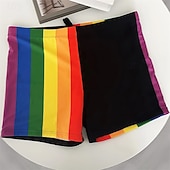 billiga Herrarnas simshorts-Herr Badshorts Badkläder Underdelar Simmning Surfing Strand Vattensport Lappverk Sommar Vår