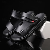 economico Infradito da Vacanza-sandali da uomo con cinturino regolabile marrone – calzature casual e comode per l&#039;estate e le vacanze