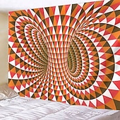 cheap Trippy Tapestries-3D Vortex Hanging Tapestry Dazzling Optical Illusion Wall Art Large Tapestry Mural Decor Photograph Backdrop Blanket Curtain Home Bedroom Living Room Decoration