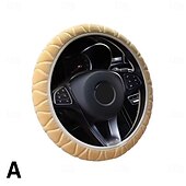 preiswerte Lenkradbezüge-Auto-Lenkradbezug, Lenkradbezug, weiches, warmes Fell, universelles Zubehör, universelle Passform für 14&quot;1/2-15&quot;