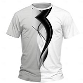 billiga Pojkens 3D Vision &amp; Geometri-Pojkar 3D Grafisk T-shirt Kortärmad Sommar Vår Mode Grundläggande Barn 4-12 år Rund hals Utomhus Ledigt Dagligen Normal