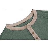 abordables Camiseta informal tipo henley-Hombre Camiseta con botones Camiseta Henley Shirt Camisa manga corta Manga Corta Henley Verano Bloque de color Color sólido/liso Moda Design Moda Vacaciones Calle Noche Azul marinero Negro Blanco
