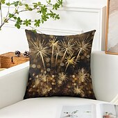 baratos Capa de almofada de férias-Capa de Almofada Decorativa com Fogo 1PC Capa de Travesseiro de Sofá Quadrada Macia para Quarto Sala de Estar Sofá Cadeira