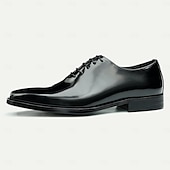 economico Scarpe Eleganti Classiche-scarpe oxford da uomo in pelle verniciata di vacchetta di prima qualità - calzature eleganti da lavoro con finitura lucida ed elegante, ideali per matrimoni, ufficio e occasioni formali