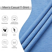 olcso Alkalmi Henley póló-Férfi Henley ing Tee Top Sima Henley Utca Vakáció Rövid ujjú Gomb Zseb Ruházat Divat Dizájn Alap