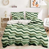 baratos 100% algodão-Conjunto de capa de edredom 100% algodão conjunto de edredom com padrão geométrico, conjuntos de cama com capa de edredom boho impressa com fronha envelope, decoração de quarto capa de edredom king