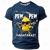 cheap Men&#039;s Funny T shirts-Men&#039;s Chick Funny T Shirt Short Sleeve T shirt 3D Print Crew Neck Shirt Fashion Daily Street Daily Black Blue Green Summer Spring Clothing Apparel S M L XL XXL XXXL