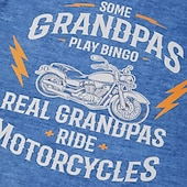 billiga Roliga ord-Papa Shirts Motorcykel Vintage Herr 3D Skjorta För Födelsedag | Brun Sommar Bomull | Henley Raglan Bokstav Grafiska Tryck Kläder Klädesplagg Utomhus Daily Kortärmad Patchwork Plisseringar Mode