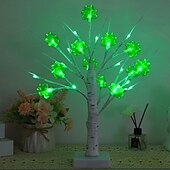 cheap Decorative Lights-St. Patrick&#039;s Day Clover Decorative Night Light 45CM 13 LEDs  - USB/Battery Dual Powered with 8-Function Remote Control for Indoor Party Atmosphere Decoration 1pc