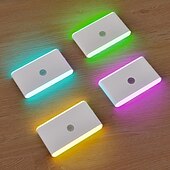 preiswerte Sensor Nachtlichter-1 Stück Nachtlicht mit PIR-Bewegungssensor – RGB-Farbwechsel-Schranklicht, USB-aufladbare Nachtlampe mit Körpersensor für Treppen, Schlafzimmer und Flur