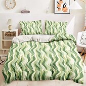 baratos 100% algodão-Conjunto de capa de edredom 100% algodão conjunto de edredom com padrão geométrico, conjuntos de cama com capa de edredom boho impressa com fronha envelope, decoração de quarto capa de edredom king