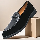 levne Poloformální-pánské hnědé mokasíny z umělého semiše s krokodýlím vzorem a mašlí – stylové slip-on boty pro formální i neformální příležitosti