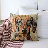 levne zvířecí styl-1 ks Polyester Polštářový potah, Zvíře Retro Jednoduchý Na běžné nošení Obdélníkový Tradiční Klasický