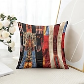 ieftine Stil vintage-Husă decorativă vintage etnică pentru perne 1PC husă moale pătrată pentru perne de canapea husa pentru dormit living canapea fotoliu