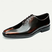 economico Scarpe Eleganti Classiche-scarpe oxford da uomo in pelle verniciata di vacchetta di prima qualità - calzature eleganti da lavoro con finitura lucida ed elegante, ideali per matrimoni, ufficio e occasioni formali