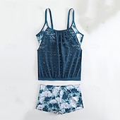 billiga One Pieces &amp; Tankinis-Dam Baddräkt Brottarrygg Badkläder Leopardtryck Badkläder Svart Rodnande Rosa Andningsfunktion Snabb tork Lättvikt Ärmlös - Simmning Surfing Strand Sommar Vår Plusstorlekar