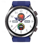 abordables Relojes inteligentes-Reloj inteligente tipo bolsa de aire monitoreo de presión arterial ECG monitor de temperatura podómetro Android e iOS impermeable