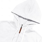 cheap Basic Hoodies-Men&#039;s Hoodie Quarter Zip Hoodie Black White Red Navy Blue Khaki Hooded Plain Sports &amp; Outdoor Daily Holiday Streetwear Cool Casual Spring &amp;  Fall Clothing Apparel Hoodies Sweatshirts