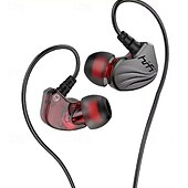 levne Drátové špunty do uší-kabelová sluchátka s mikrofonem 3,5mm sluchátka do uší zvuková izolace vodotěsná bezšňůrová stereo sluchátka bohaté basy s 1,2metrovým kabelem ovládání hlasitosti pro telefon notebook pc tablet mp3 přehrávač