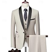 cheap Homecoming Suits-Men&#039;s Wedding Party Tuxedos Pink Royal Blue Summer Solid Color Standard Fit 3 Piece Single Breasted One-button