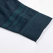 cheap Men&#039;s Elite Polo-Men&#039;s Wool Lyocell Blend Business Casual Classic Long Sleeve Vintage Fashion Striped Buttons Spring Fall Dark Red Dark Green