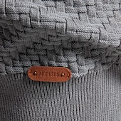 billige Herre Elite Hettegensere &amp; Sweatshirts-Herre Cardigan Genser Kofte Riflet Strikke Vanlige topper Knepp opp Knapp ned Helfarge V-hals Strikketøy Mote Arbeid Avslappet Klær Vår &amp; Vinter Navyblå Beige S M L