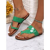 billige Ferietøfler-kvinners gull-krokmønstrede slip-on-sandaler med komfortabel passform – stilig uformelt fottøy for sommer, strand og ferie