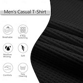 cheap Casual Henley Tee-Men&#039;s T Shirt Henley Shirt Waffle Knit Tee Tee Top Long Sleeve Shirt Long Sleeve Color Block Solid Fashion Designer Basic Patchwork Henley Vacation Street Casual Spring &amp;  Fall Dark Gray Black White