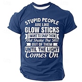abordables T-shirts amusants pour hommes-Homme Argot drôle T-shirt Manche Courte T-shirt Impression 3D Col ras du cou Chemise Mode Quotidien Rue Quotidien Noir Bleu Vert Été Printemps Vêtement Tenue S M L XL XXL XXXL