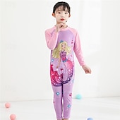 お買い得  ガールズウェットスーツ-子供 女の子 水着 アウトドア パーティー ユニコーン 旅行度假风 ファッション 水着 4年以上 夏 マルチカラー ホワイト