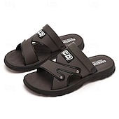 billige Uformelle sandaler-menns uformelle sandaler med åpen tå - komfortable justerbare stropper med sklisikker såle for sommerstrand- og utendørsbruk