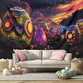 olcso Ünnepi faliszőnyegek-Függő Gobelin Trippy Tojások Faliművészet Nagy Gobelin Freskó Dekoráció Fénykép Háttér Takaró Függöny Otthon A Hálószobában Nappali Dekoráció