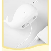 economico Lucine notturne per bambini e neonati-Luce notturna a forma di balena in silicone morbido - lampada da notte per bambini ricaricabile tramite USB, regalo perfetto per bambini e amici