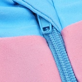 billiga Våtdräkt för flickor-Barn Flickor Baddräkt Utomhus Fest Färgblock Semester Mode Baddräkter 4 år + Sommar Rodnande Rosa Marinblå