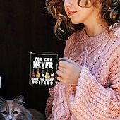 abordables Mugs et tasses-Tasse à café guitare tasse à café rétro vintage en céramique noire avec design graphique 12oz/330ml cadeau parfait pour les amateurs de musique guitaristes et membres de groupes