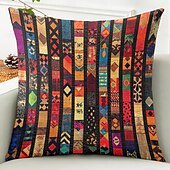 baratos Estilo Vintage-Capa de Almofadas Decorativas Floral 1PC Capa quadrada macia para Sofá Quarto Sala de Estar