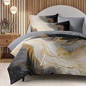 economico 100% cotone-Set copripiumino in cotone 100% trapunta fiore teschio set modello artistico set copripiumino set biancheria da letto morbido set biancheria da letto di lusso 2/3 pezzi decorazioni per la casa regalo