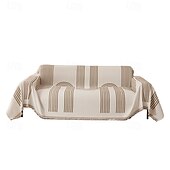 economico Tappetino per divano e copridivano trapuntato-copridivano in ciniglia bifacciale, copridivano in ciniglia reversibile, copridivano, asciugamano per divano, coperta con nappe, copridivano antigraffio per gatti
