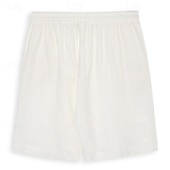 baratos Feriado-Homens Calção Shorts de verão Shorts de praia Com Cordão Cintura elástica Perna reta Tecido Conforto Respirável Comprimento do joelho Diário Feriado Praia Férias Moda Branco Azul Marinha
