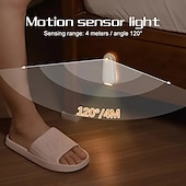 billige sensor nattlys-led smart bevegelsessensor nattlys 8 farger usb oppladbart toalettsetelys for hjemme soverom gang wc belysning dekorasjon 1/2 stk