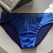 billiga badbyxor och surfshorts-Herr Badshorts Badkläder Underdelar Snörning Simmning Surfing Strand Vattensport Tryckt Sommar Vår