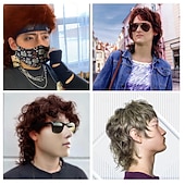 halpa Miesten peruukit-miesten kelttiperuukit 70-luvun 80-luvun asuihin, halloween-juhlien persoonallisuuden lisävaruste cosplay-hiusperuukki