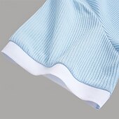 tanie Męski klasyczny polo-Męskie Koszula golfowa dzianinowe polo Biznes Codzienny Klasyczny Krótki rękaw Urlop Moda Kolorowy blok Guziki Dzianiny Lato Wiosna Regularny Biały Burgundowy Khaki Szary Jasnoniebieski Koszula