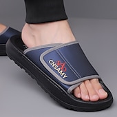 preiswerte Urlaubsandalen-Verstellbare Slide-Sandalen für Herren – bequeme, rutschfeste, leichte Freizeit-Hausschuhe für drinnen und draußen