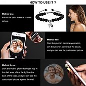 billiga Bröllopsgåva-Ett Par Anpassade Eleganta Pararmband Anpassad Bröllopsgåva för Par Inbäddade med Projektionsstenar. Armbanden Har Magnetiska Stenar som Gör att De Kan Foga Samman