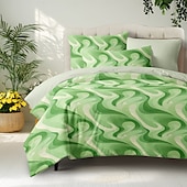 baratos 100% algodão-Conjunto de capa de edredom 100% algodão conjunto de edredom com padrão geométrico, conjuntos de cama com capa de edredom boho impressa com fronha envelope, decoração de quarto capa de edredom king