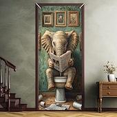 cheap Garage &amp; Door Banners-Door Decorations Door Covers Funny Animals Door Tapestry Door Curtain Decoration Backdrop Indoor/Outdoor Door Banner for Front Door Farmhouse