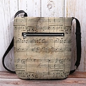 halpa Olan yli kannettavat laukut-vintage kukkakuvioinen nuottiolkalaukku naisille – taiteellinen ruusukuvioinen crossbody-laukku, täydellinen rentoihin retkiin, ostoksille ja jokapäiväiseen käyttöön